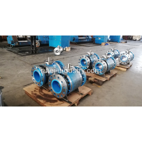 Epoxy покрытый Trunnion шаровой клапан